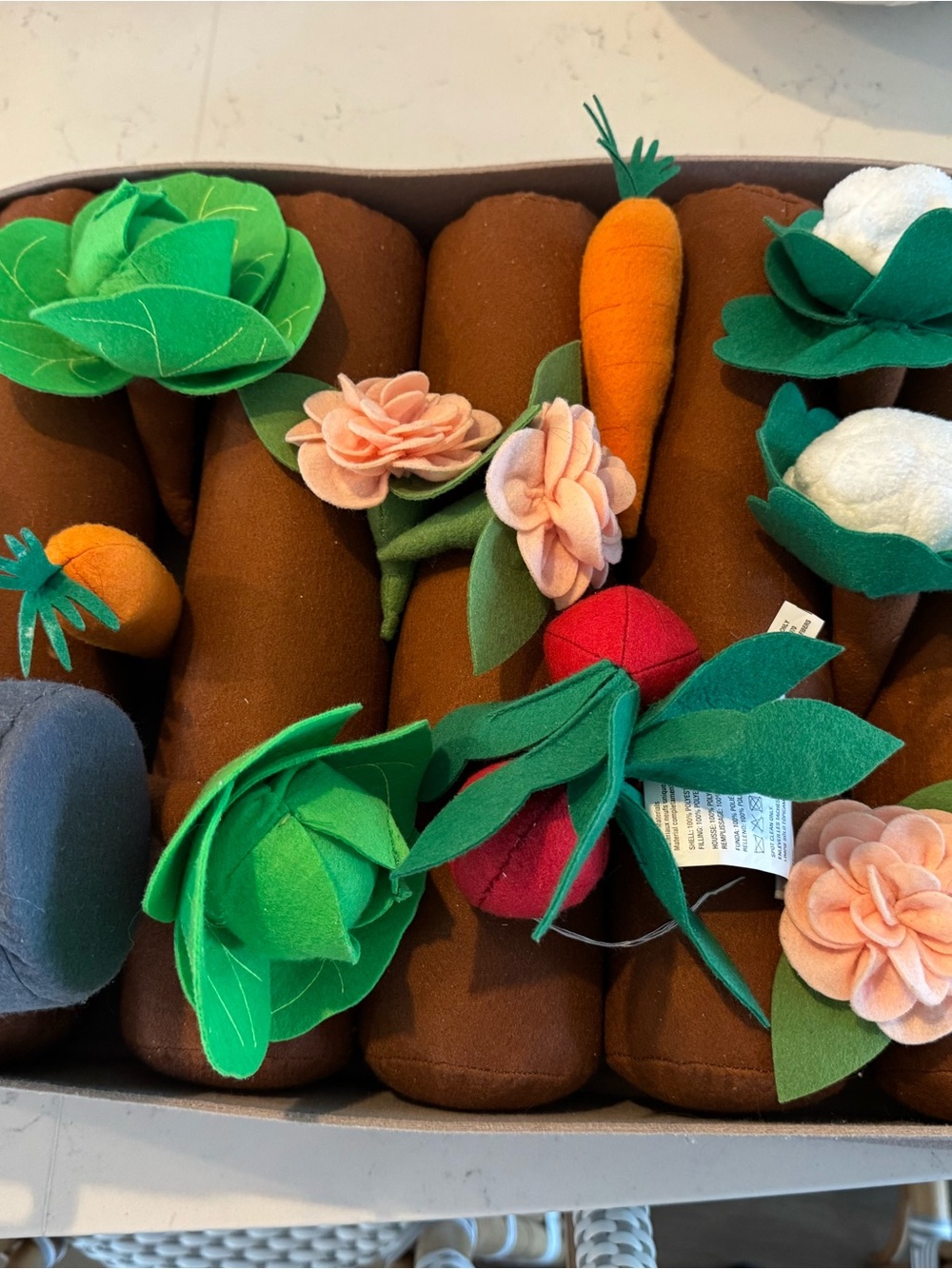 Crate&Barrel Felt Garden Play Set